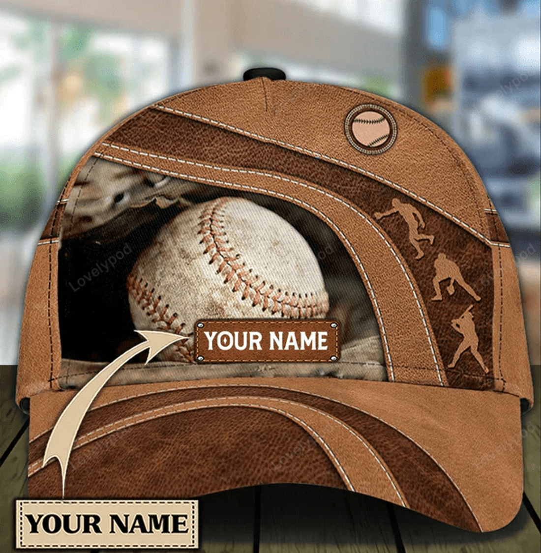 FUNSTUFFPRIT Personalized Baseball Classic Cap, Custom Baseball Cap Classic Hat Men Woman