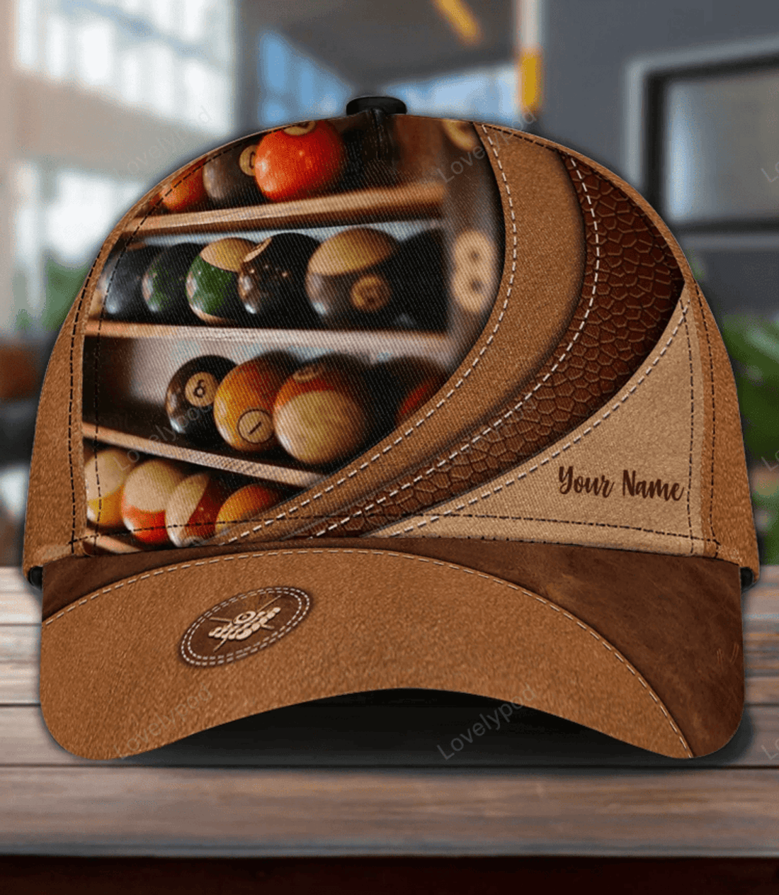 FUNSTUFFPRINT Personalized Billiard Classic Cap, Gift for Billiard Snooker Lovers, Billiard Snooker Players for men and women