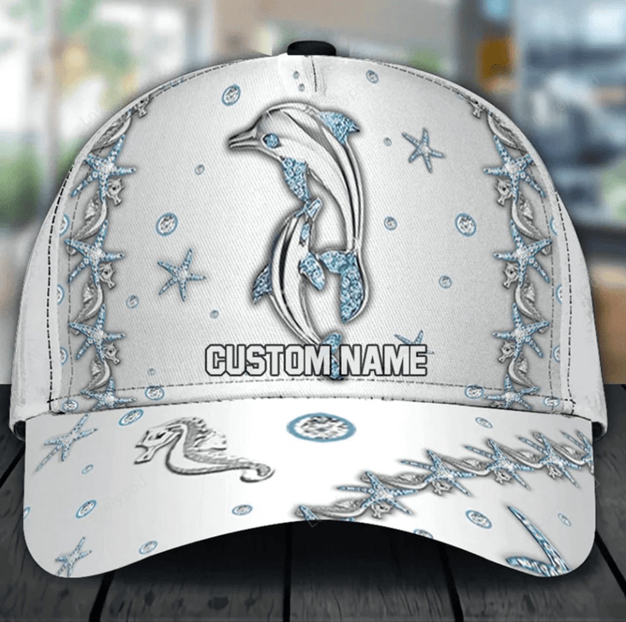 FUNSTUFFPRIT Dolphin Classic Cap, Dolphin baseball cap hat, Gift for Dolphin Lovers, Classic cap for men and women