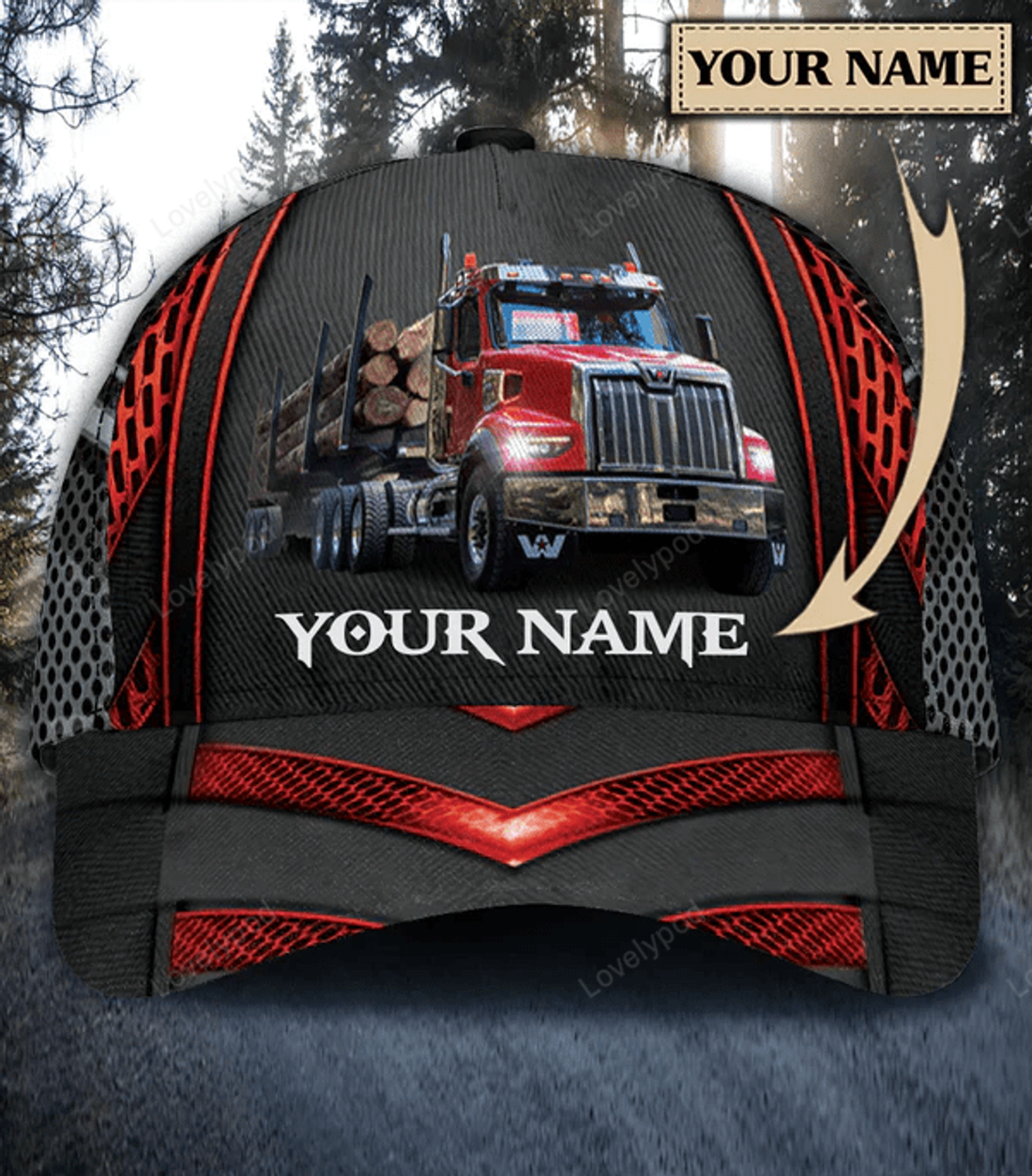 FUNSTUFFPRIT Personalized Trucker Classic Cap, Trucker hat, Gift for Trucker, Classic Cap for men