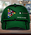 FUNSTUFFPRIT Personalized Billiard Classic Cap, Gift for Billiard Snooker Lovers, Billiard Snooker Players hat for men and women