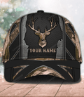 FUNSTUFFPRIT Personalized Hunting Classic Cap, Gift for Deer Lovers, Hunting Lovers