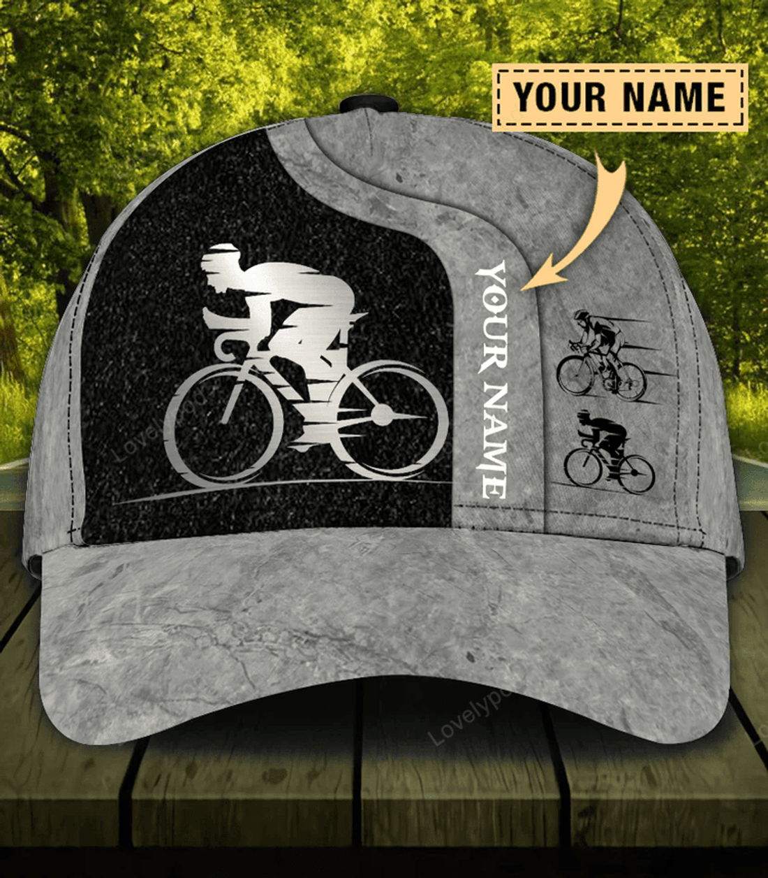 FUNSTUFFPRIT Personalized Cycling Classic Cap, Gift for Cycling Lovers, Classic Cap for men
