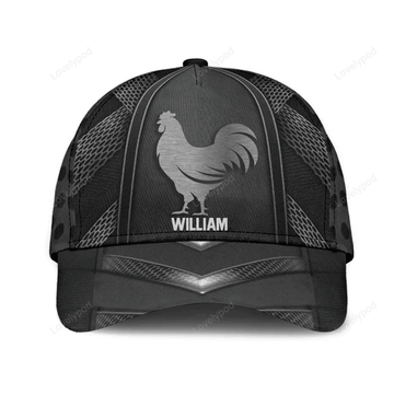 FUNSTUFFPRIT Chicken Classic Cap, Gift for Farmers, Chicken Lovers hat for men and women