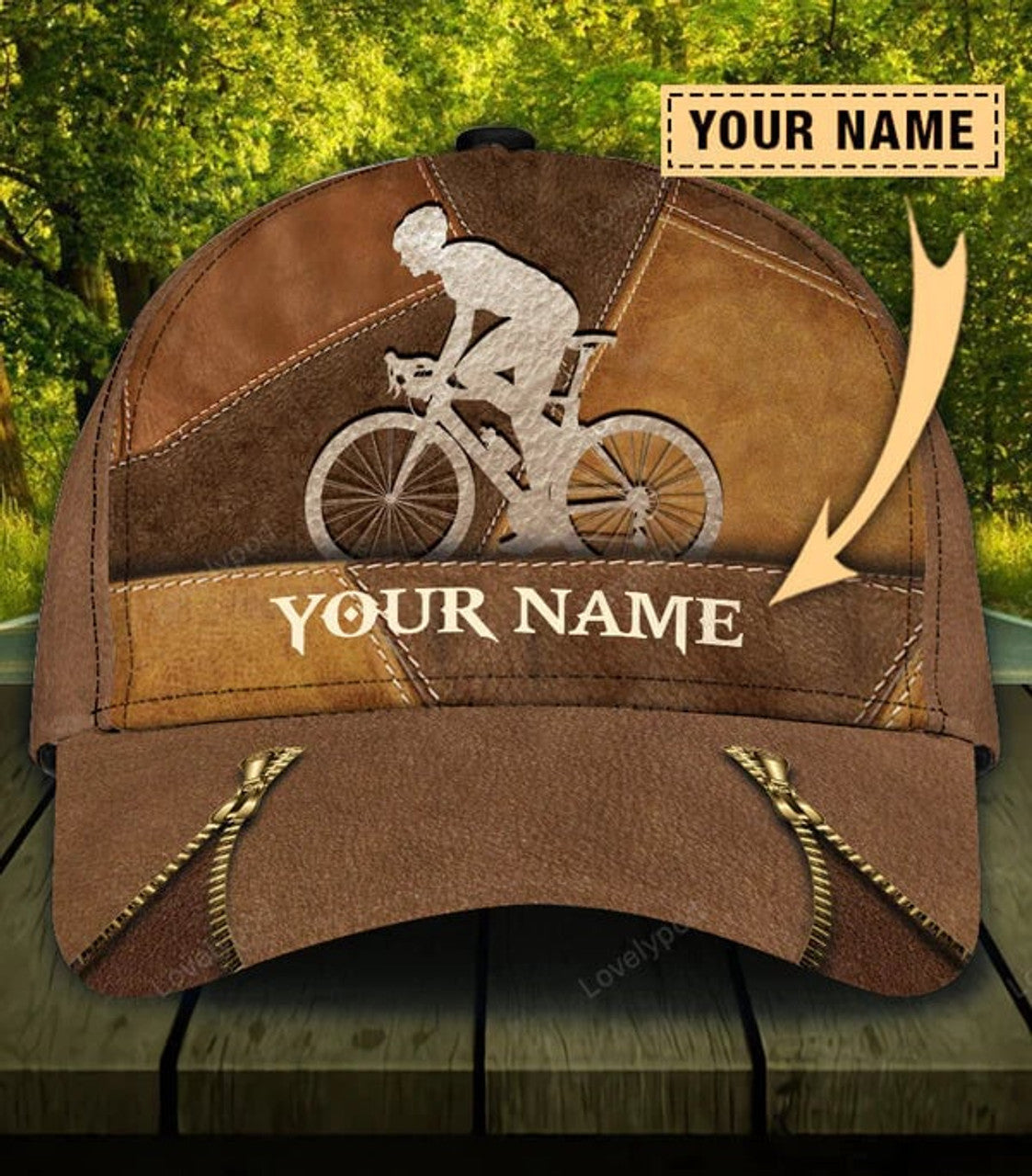 FUNSTUFFPRIT Personalized Cycling Classic Cap, Cycling baseball cap hat for men and women