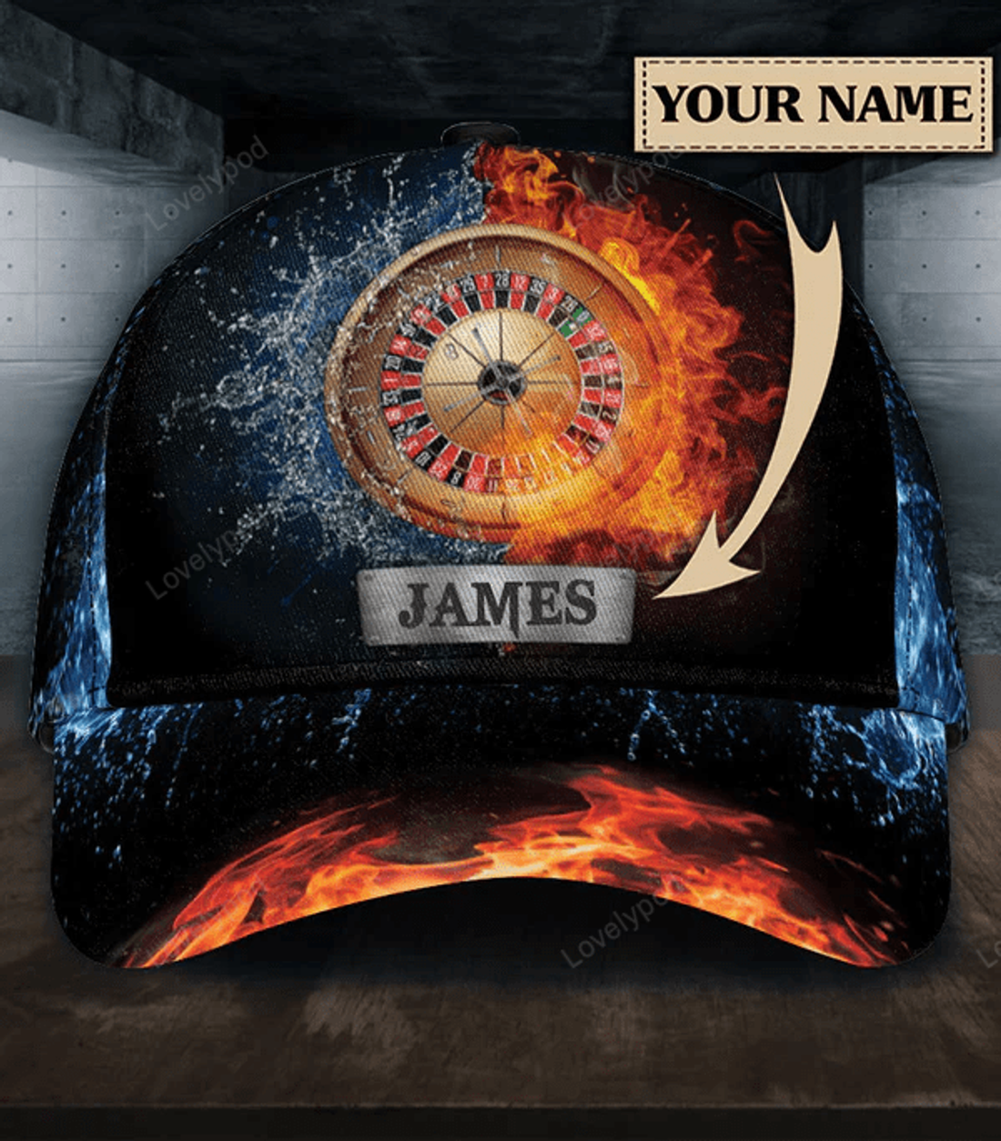 FUNSTUFFPRIT Personalized Poker Classic Cap, Gift for Poker Lovers, Poker Players