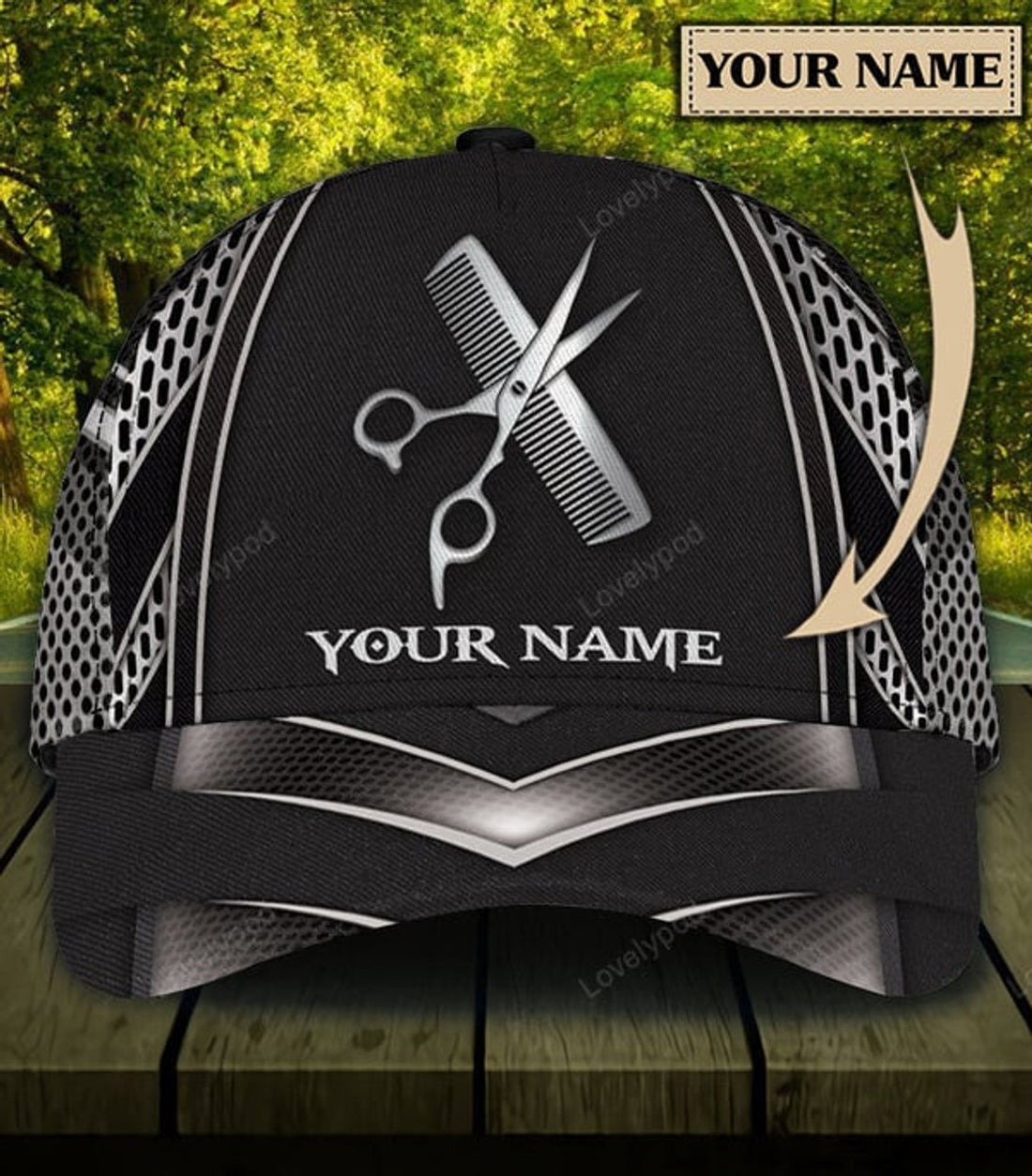 FUNSTUFFPRIT Personalized Hairstylist Classic Cap