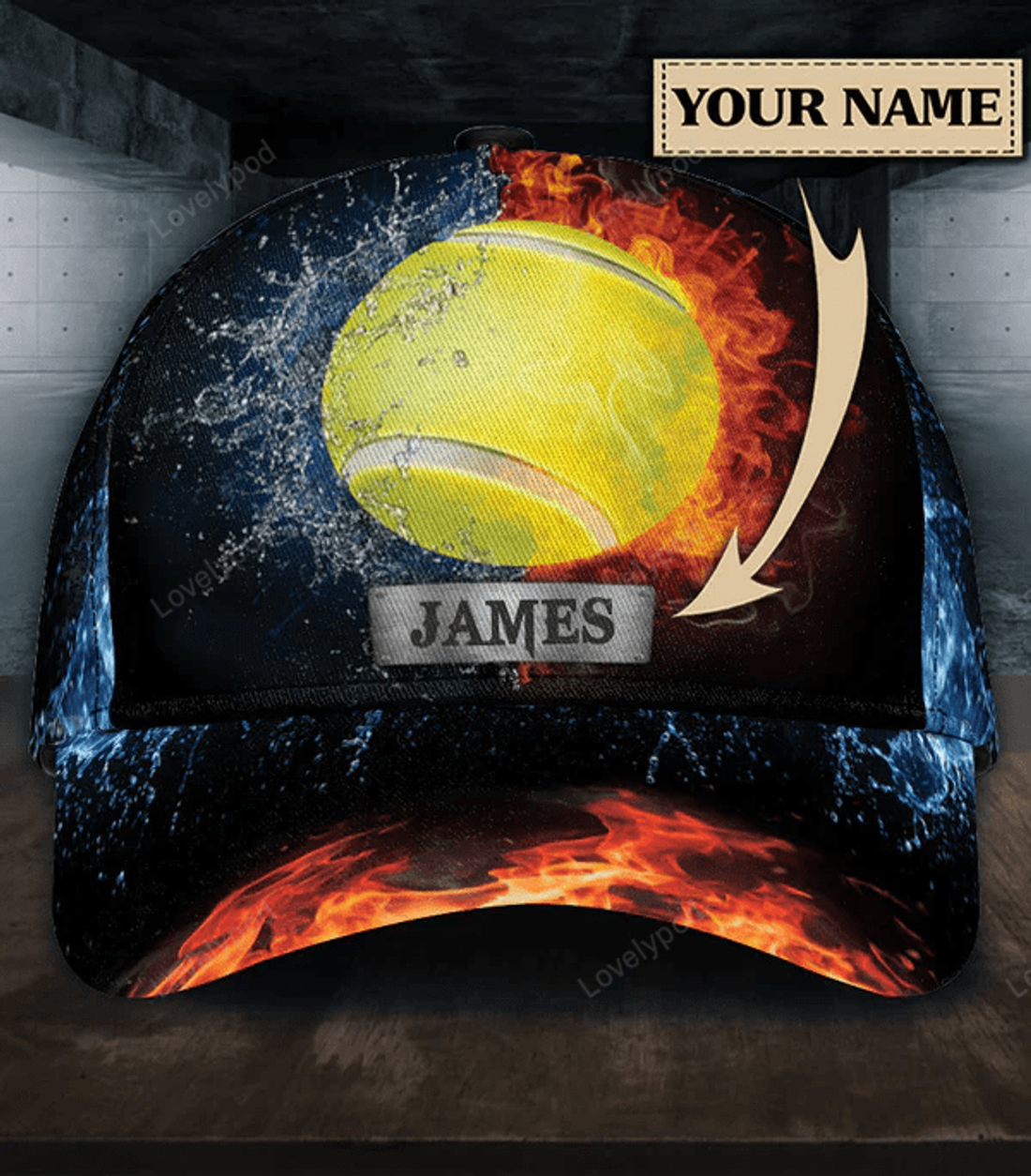 FUNSTUFFPRIT Personalized Tennis Classic Cap for men and women