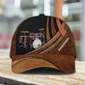 FUNSTUFFPRIT Personalized Drum Classic Cap, Personalized Gift for Music Lovers, Drum Lovers baseball cap hat
