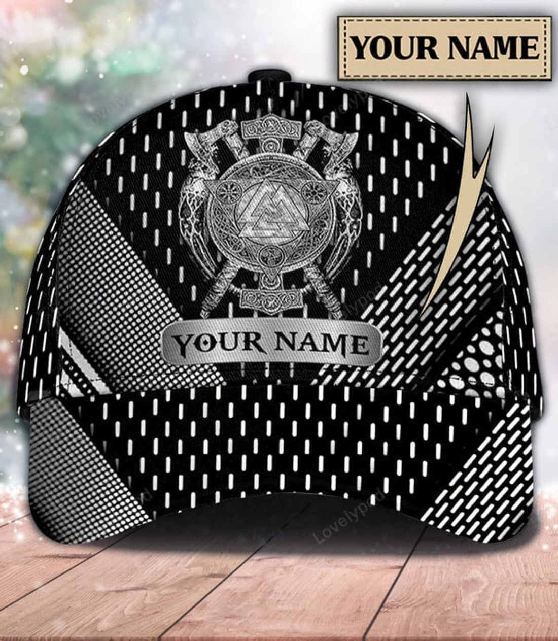 FUNSTUFFPRIT Personalized Viking Classic Cap, Gift for Viking Lovers, Custom Baseball Cap Classic Hat Men Woman