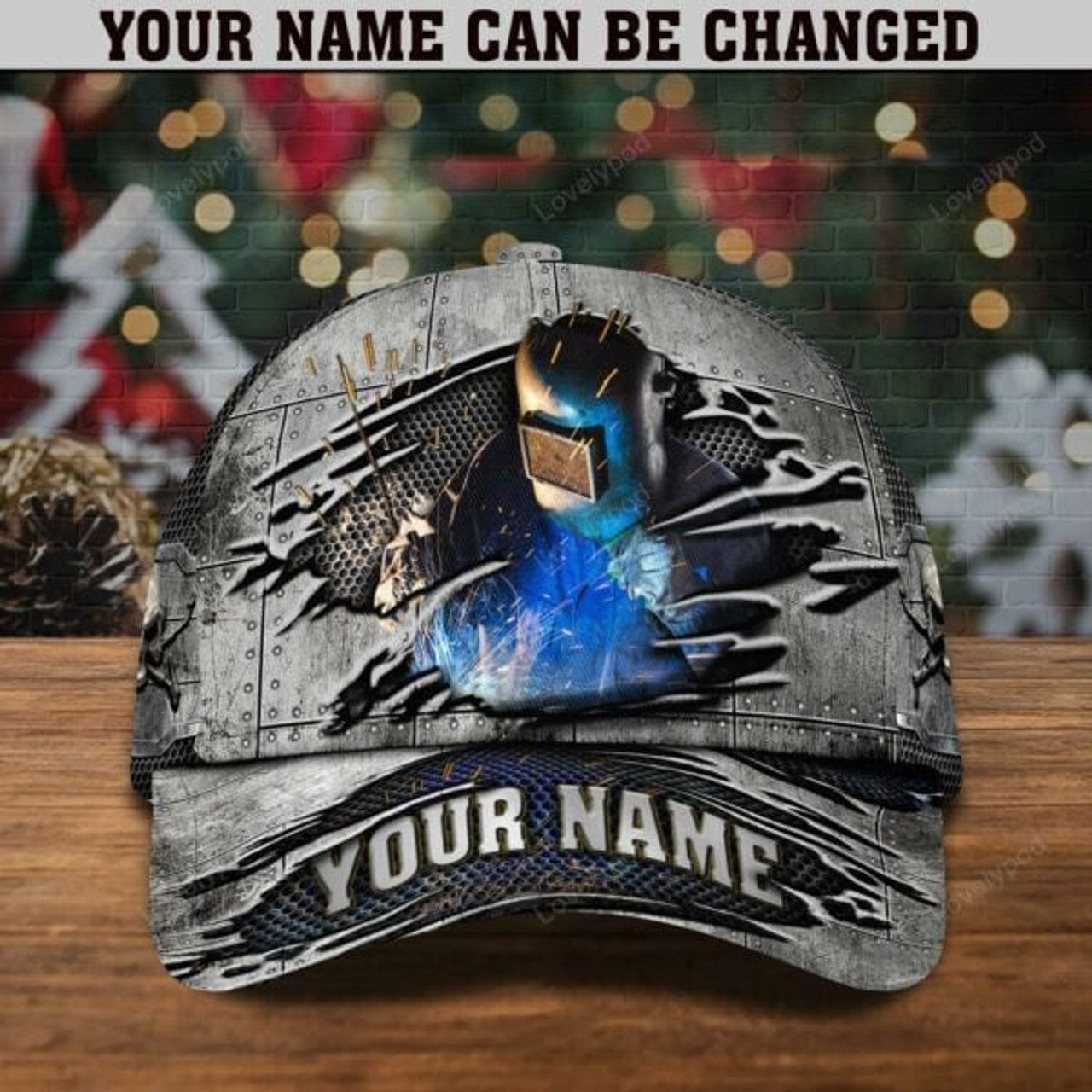 FUNSTUFFPRIT Personalized Welder Cap, 3D Printed Cap, Gift For Welders Custom Classic Cap