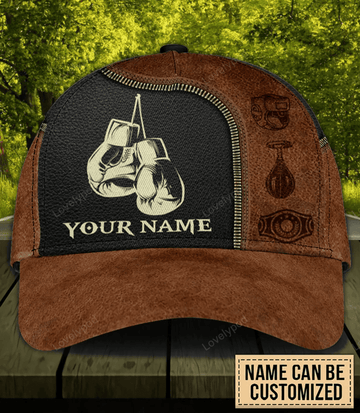 FUNSTUFFPRINT Personalized Boxing Classic Cap, Gift for Boxing Lovers, Boxing Lovers hat for men and women