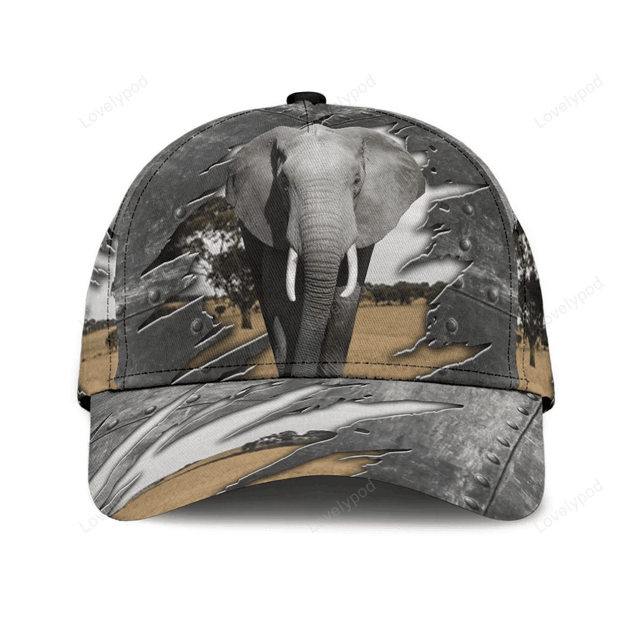 FUNSTUFFPRIT Elephant Classic Cap, Gift for Elephant Lovers