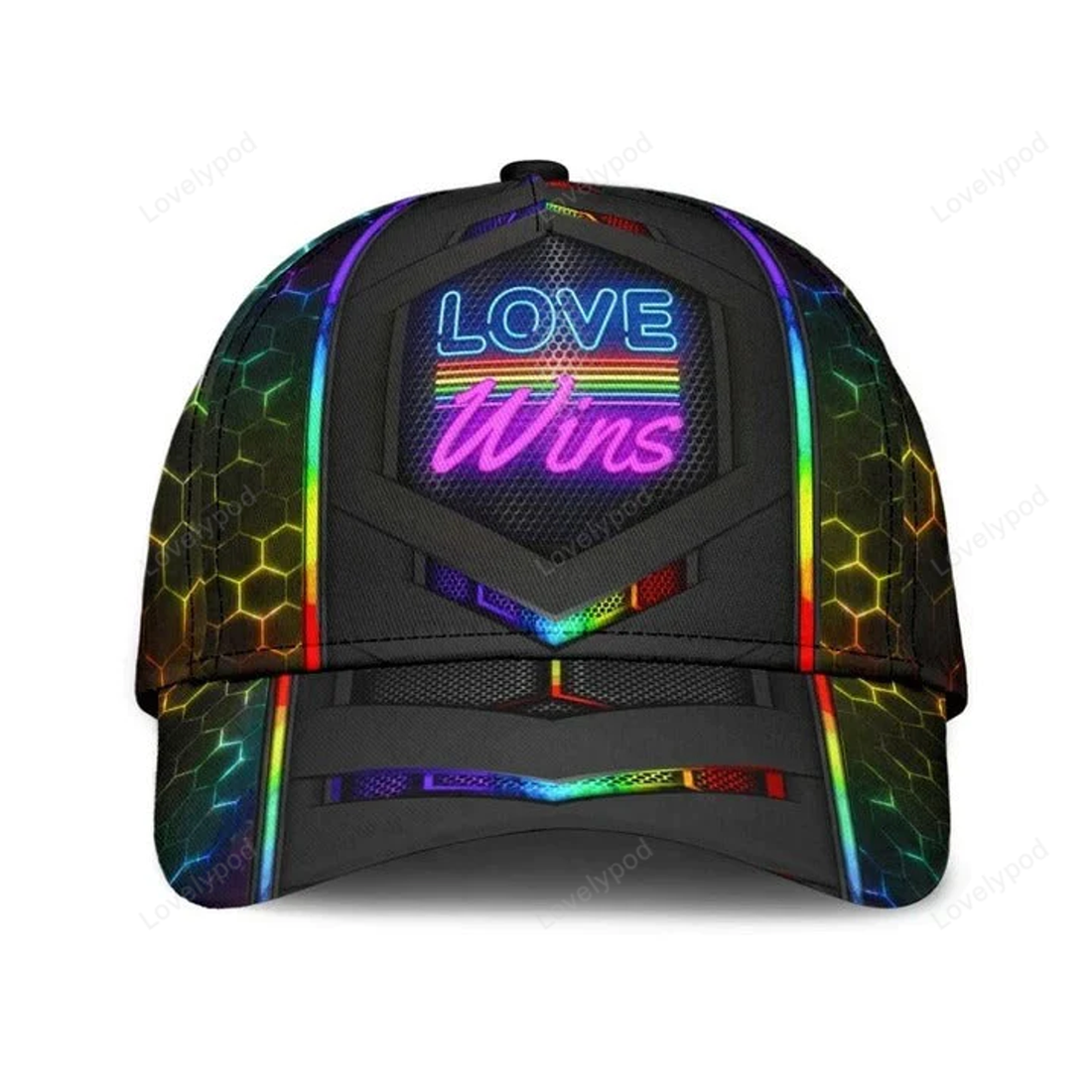 FUNSTUFFPRIT Pride Cap 3D Cap For Lgbt Gift, Show Off Your True Color Dragon Lgbt Printing Baseball Cap Hat