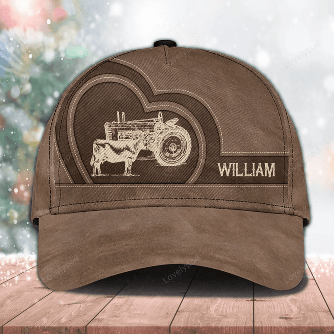 FUNSTUFFPRINT Personalized Cow Classic Cap, Gift for Farmers, Cow Lovers hat for men and women