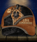 FUNSTUFFPRIT German shepherd Classic Cap, Gift for German Shepherd Lovers, 3D Printed baseball Cap