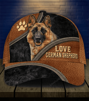 FUNSTUFFPRIT German shepherd Classic Cap, Gift for German Shepherd Lovers, 3D Printed baseball Cap