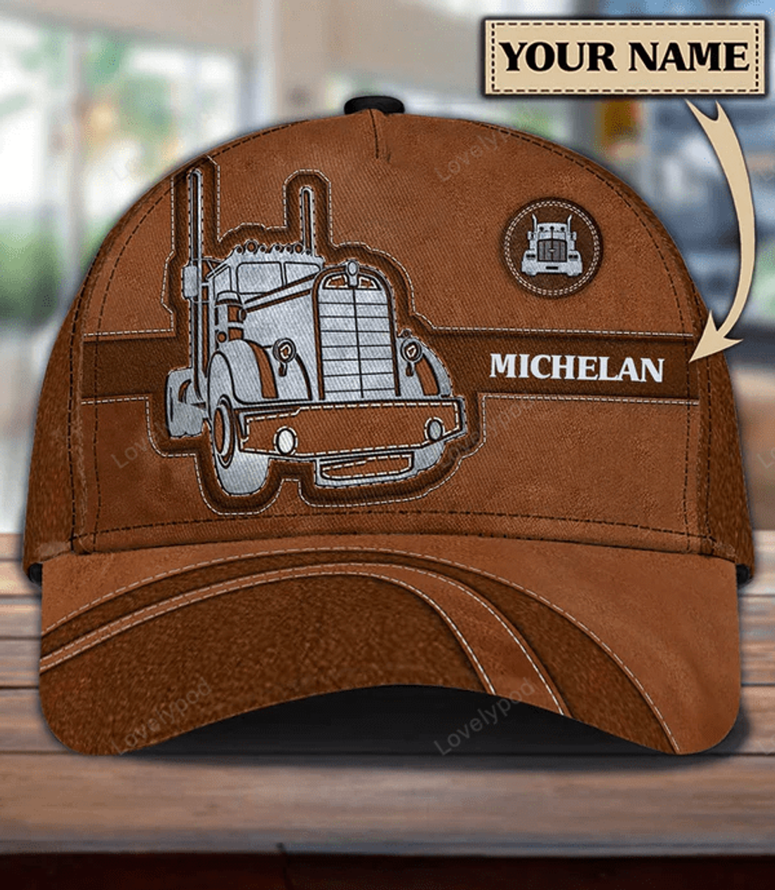 FUNSTUFFPRIT Personalized Trucker Classic Cap, Personalized Gift for Truckers