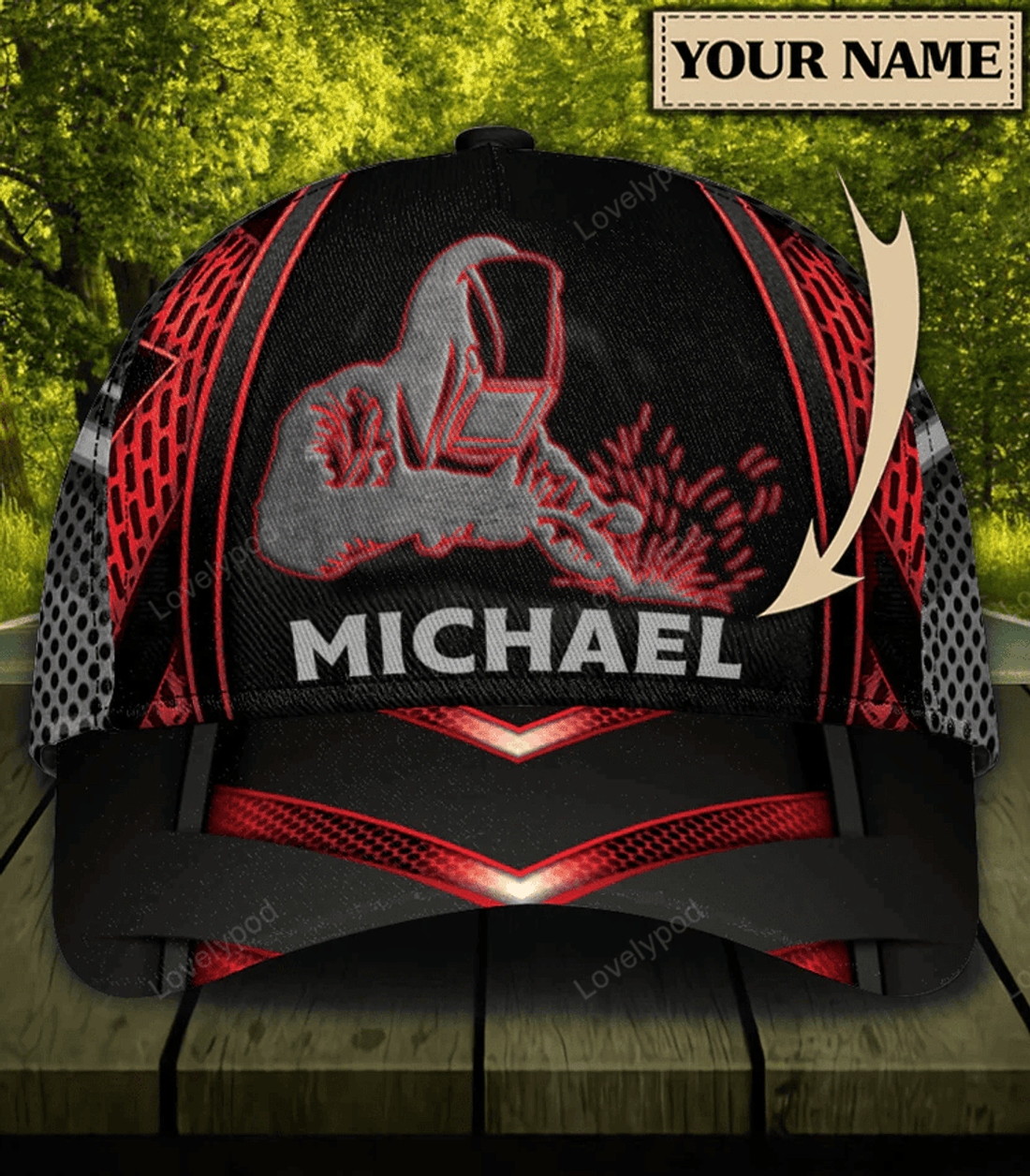 FUNSTUFFPRIT Personalized Welder Classic Cap, Welder Baseball cap hat, Gift for welder