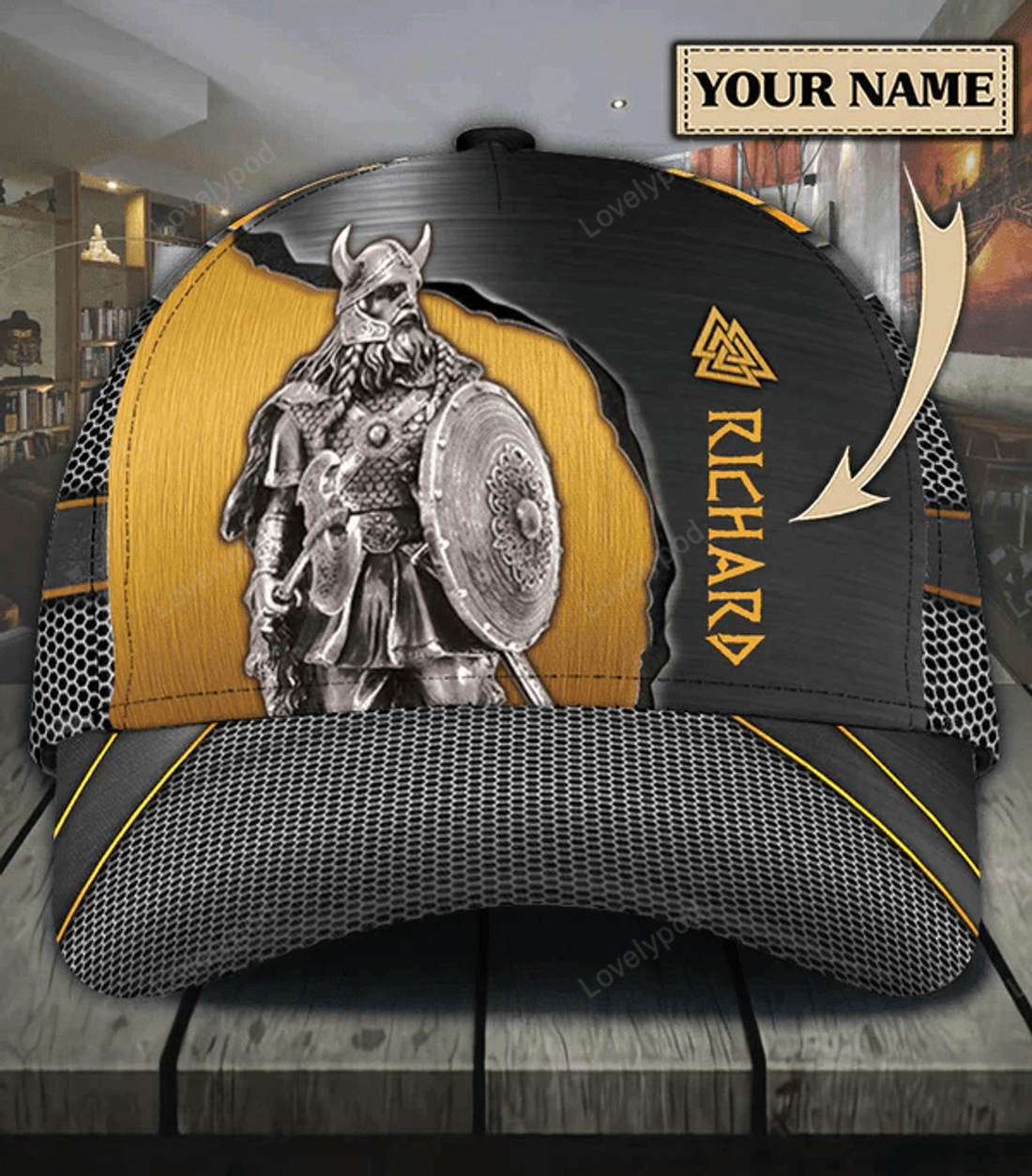 FUNSTUFFPRIT Personalized Viking Classic Cap, Viking baseball cap hat, Gift for Viking