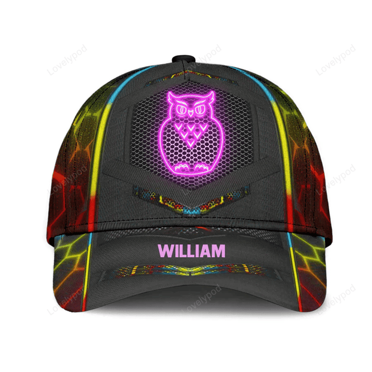 FUNSTUFFPRIT Custom Owl Classic Cap, Gift for Owl Lovers, Owl hat for men and women
