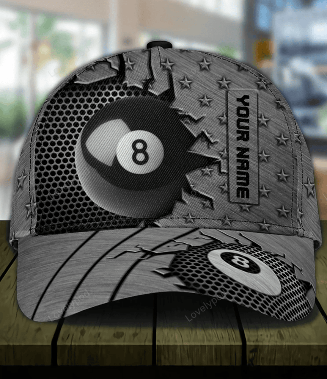 FUNSTUFFPRIT Personalized Billiard Classic Cap, Gift for Billiard Snooker Lovers, Billiard Snooker Players