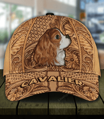 FUNSTUFFPRIT Cavalier King Charles Spaniel Classic Cap, Gift for Dog lover, Dog hat for men and women