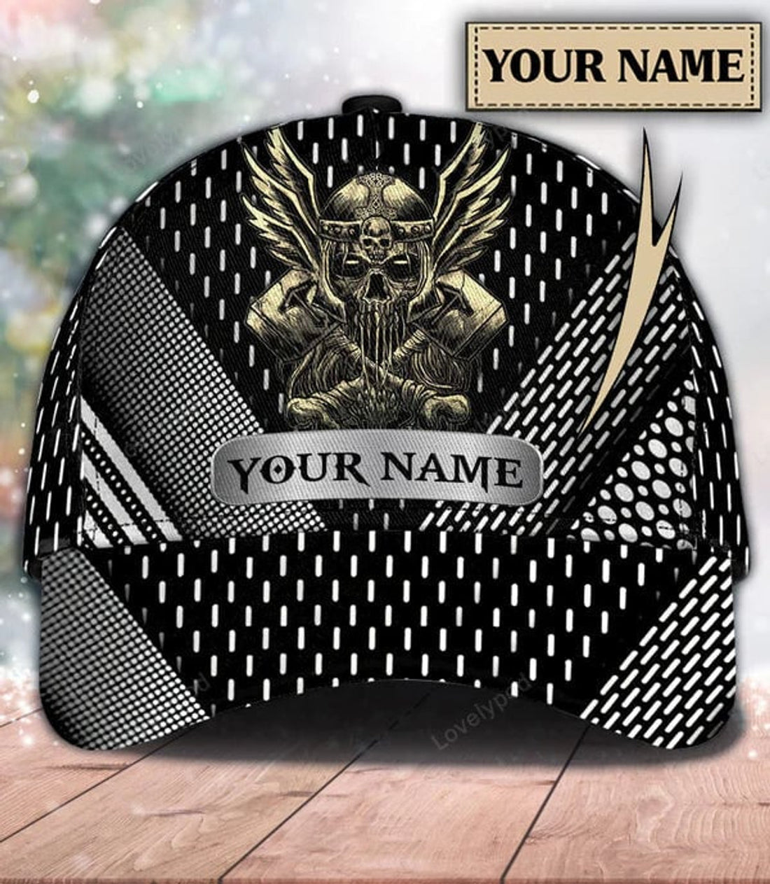 FUNSTUFFPRIT Personalized Viking Classic Cap, Personalized Gift for Viking Lovers