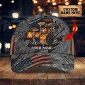FUNSTUFFPRIT Personalized American Drummer Cap, 3D All Over Print Drum Cap Hat In Usa Flag, Gift To Drum Lover Drummer Gift