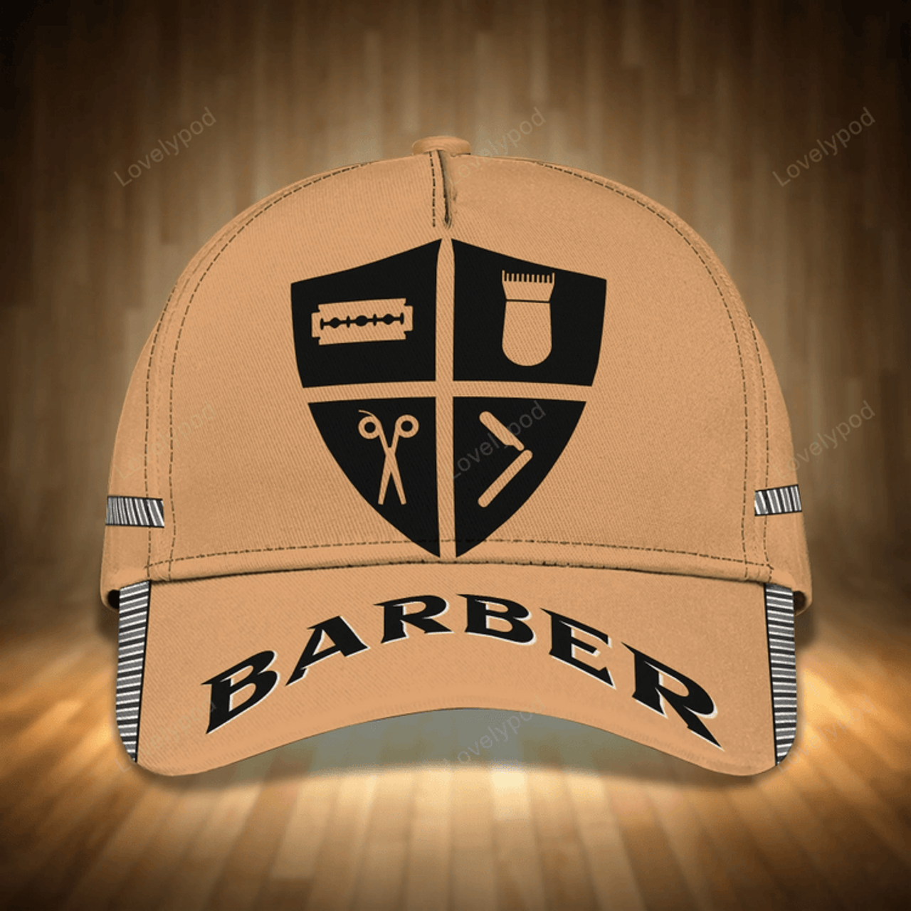 FUNSTUFFPRIT 3D All Over Printed Barber Cap Hat, Baseball Cap Hat For Barber, Best Gift For A Barber Man, Women Barber Gift