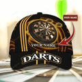 FUNSTUFFPRIT Personalized Classic Dart Cap, Birthday Present To Darter Friend, Dart Lover Cap Hat, Darting Cap