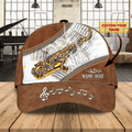 FUNSTUFFPRIT Customized 3D Baseball Saxophone Cap For Musican, To My Boyfriend Friend Playing Saxophone, Saxophone Cap
