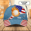 FUNSTUFFPRIT Custom With Name Cap For Golf Man, Summer Golf Cap For A Golfer, Golf Hat