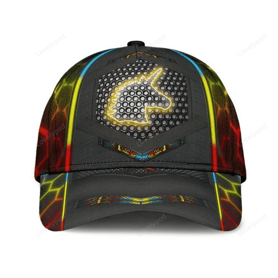 FUNSTUFFPRIT Gay Cap, Always Be Yourself Lgbt Unicorn Printing Baseball Cap Hat, Pride Accessories