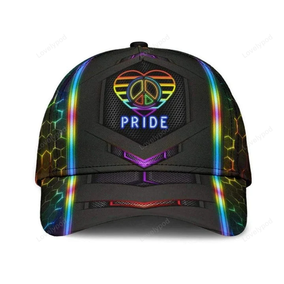 FUNSTUFFPRIT LGBT Cap, Taste The Rainbow Lgbt Printing Baseball Cap Hat