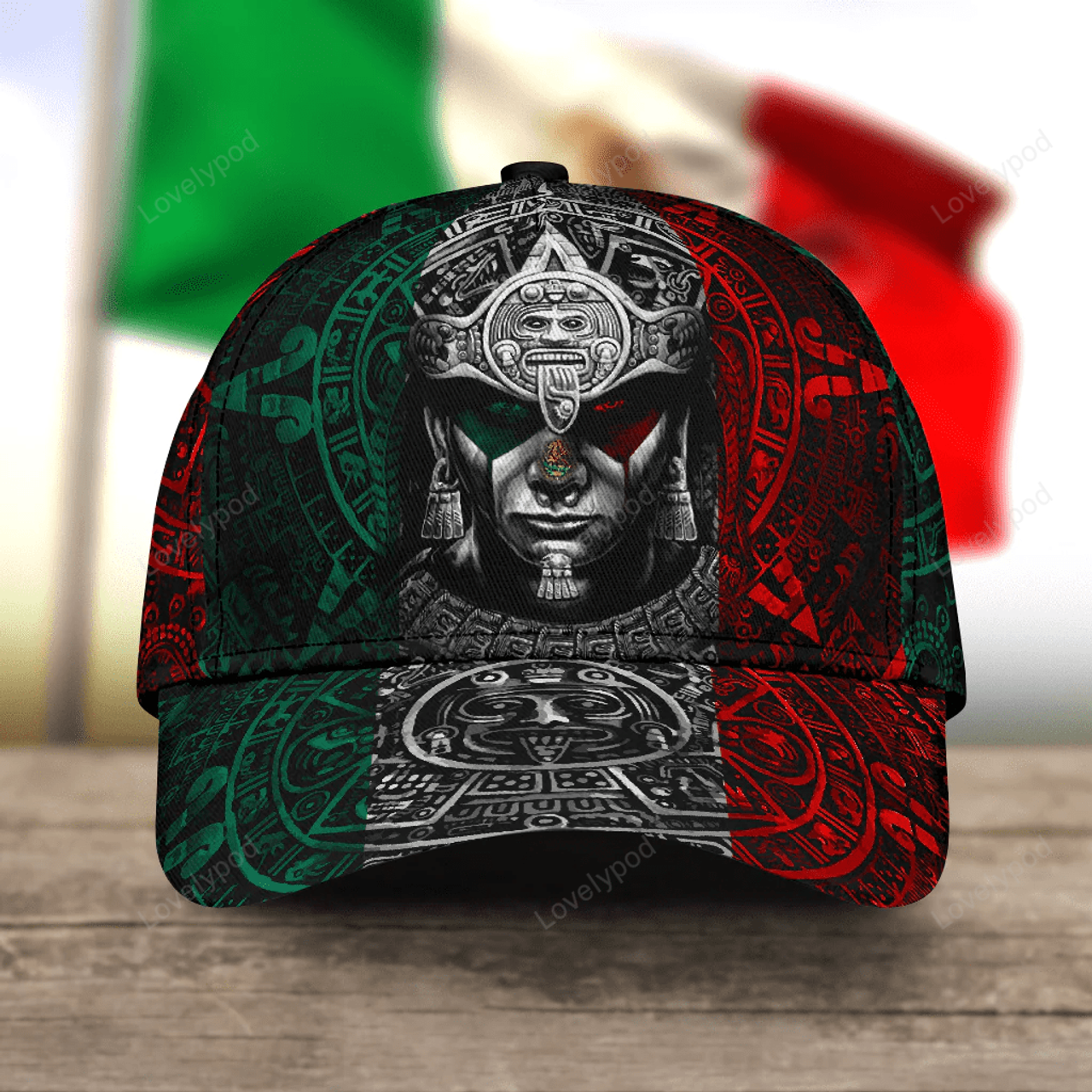 FUNSTUFFPRIT 3D Full Printed Aztec Classic Cap, Aztex Unisex Hat For Men And Women, Aztec Cap, Baseball Cap