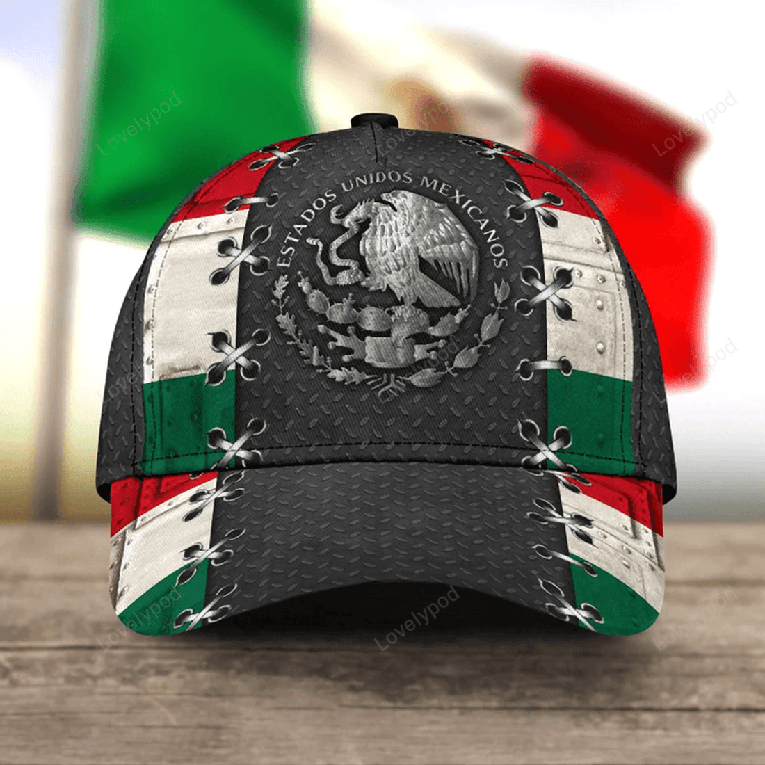 FUNSTUFFPRIT Mexico Classic Cap Full Printed Baseball Mexican Hat For Men And Women