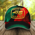 FUNSTUFFPRINT 3D Full Printed Mexico Classic Cap Baseball Hat, Hecho En Mexico Cap Hat