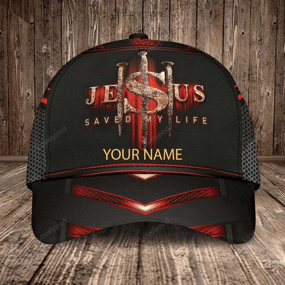 FUNSTUFFPRINT Personalized Jesus Save of My Life Cap, Jesus Cap for Christian Who believe in Jesus