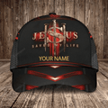 FUNSTUFFPRINT Personalized Jesus Save of My Life Cap, Jesus Cap for Christian Who believe in Jesus