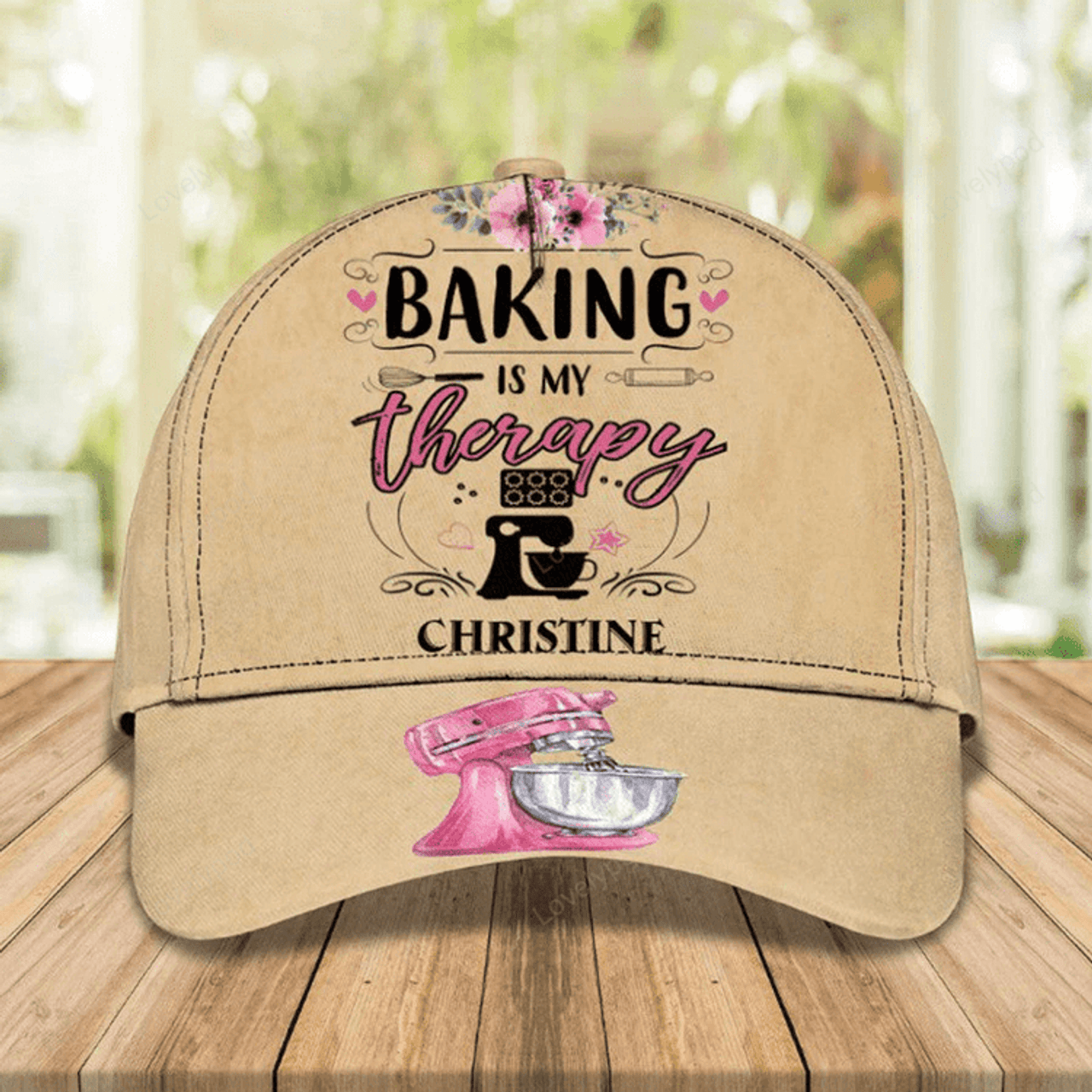 FUNSTUFFPRINT Personalized Baking Cap for Mom, Baking Hat for Her Birthday Gift for Baking Lover