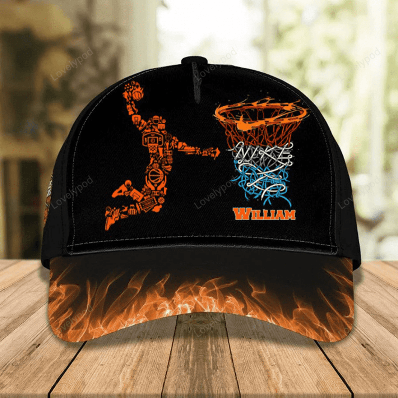 FUNSTUFFPRINT Personalized Basketball Cap, Basketball Coach Cap, Basketball Hat for Him, Basketball Son Gift Birthday