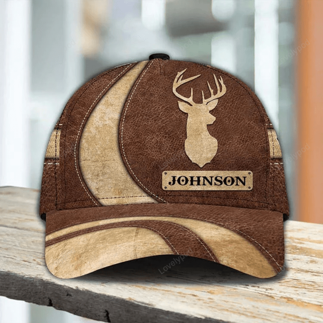 FUNSTUFFPRINT Customized Vintage Deer Classic Cap for Husband, Deer 3D Cap for Son Deer Hunting Hat Cap