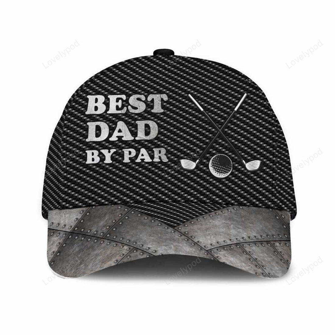 FUNSTUFFPRINT Best Dad By Par Classic Cap Hat Golf Baseball Cap Hat For Men And Women, Golf Cap Hat