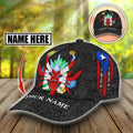 FUNSTUFFPRINT Personalized 3D all over Printed Puerto Rico Cap Hat, Puerto Rico Hat, Puerto Rican Gifts