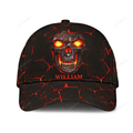 FUNSTUFFPRINT Personalized Skull American Classic Cap, Skull baseball cap hat for men and women