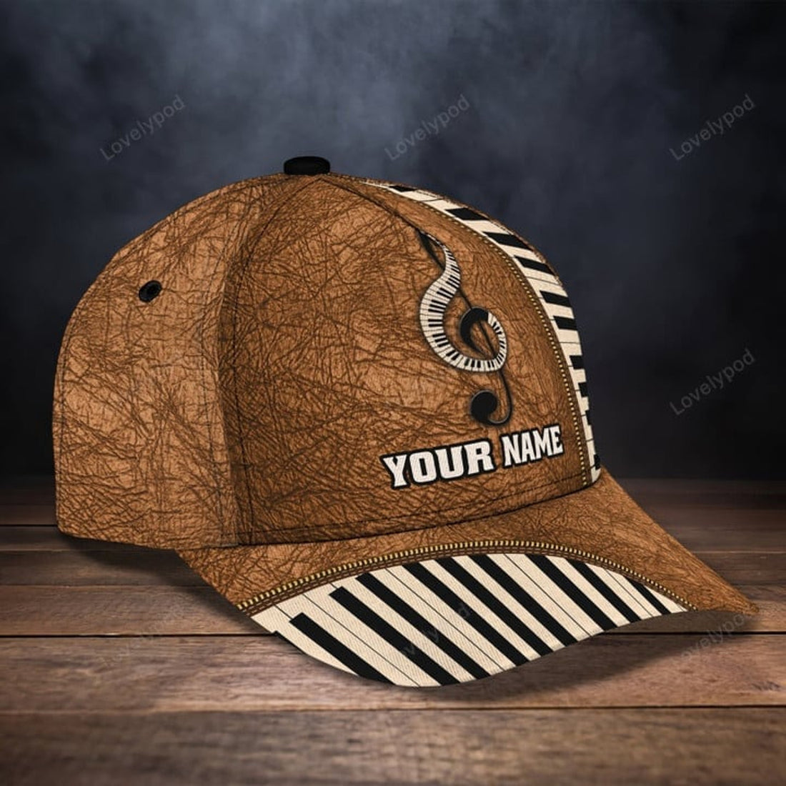 FUNSTUFFPRINT Personalized name Piano Classic Cap for men and women, Piano hat, Gift for Piano lover