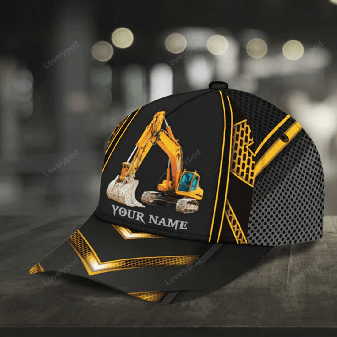 FUNSTUFFPRINT Personalized Excavator Classic Cap, Excavator hat for men and women