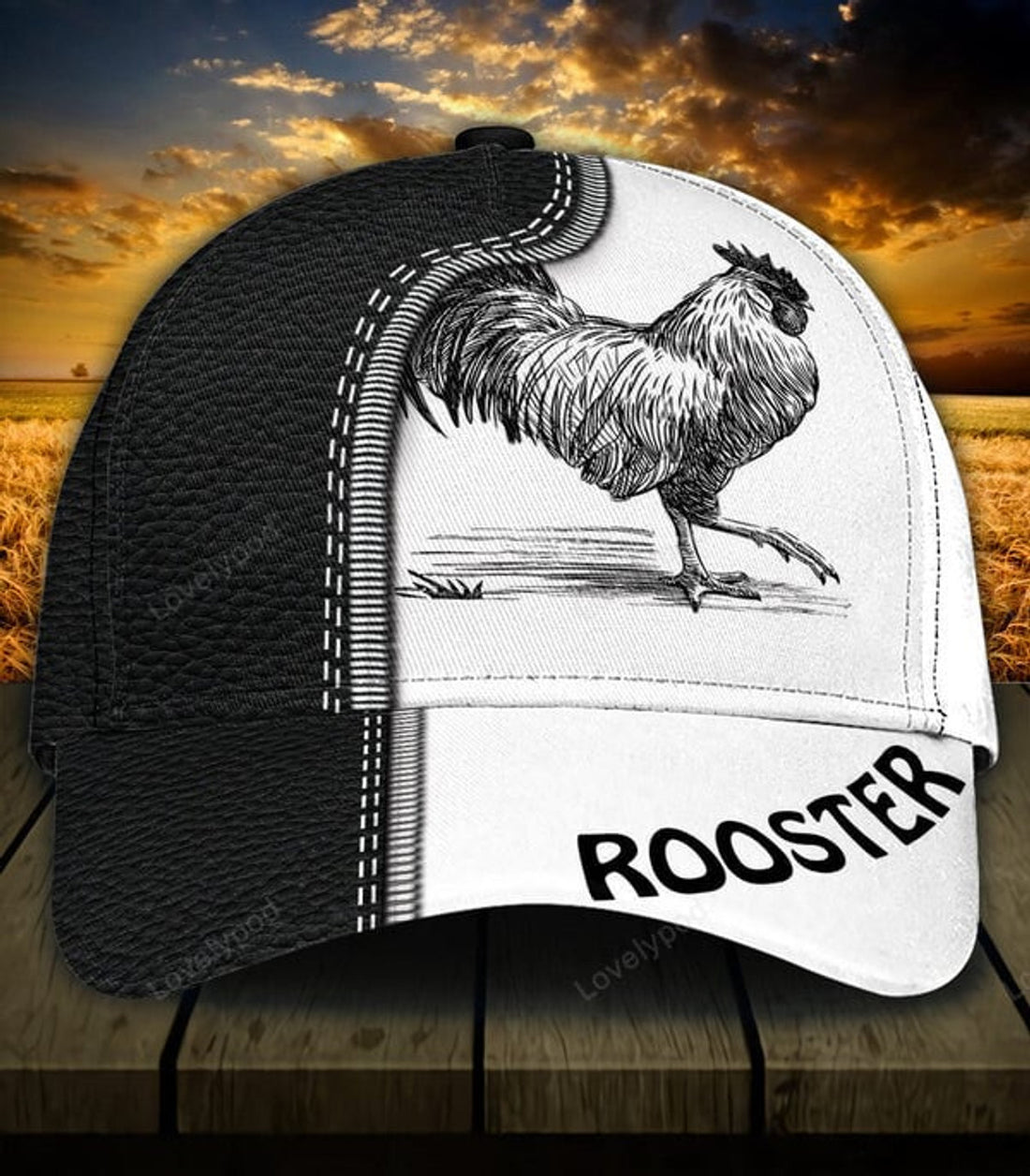 FUNSTUFFPRINT Personalized Chicken Classic Cap, Personalized Gift for Farmers, Cow Lovers, Chicken Lovers