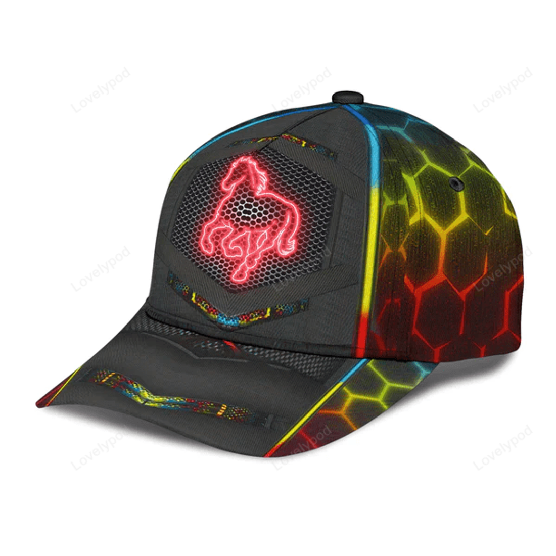 FUNSTUFFPRINT Horse Classic Cap, Gift for Horse Lovers. Horse hat for men and women